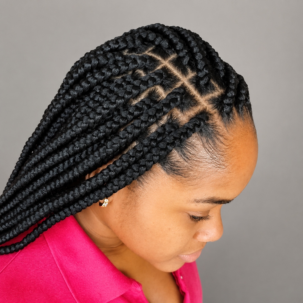 Square Box Braids