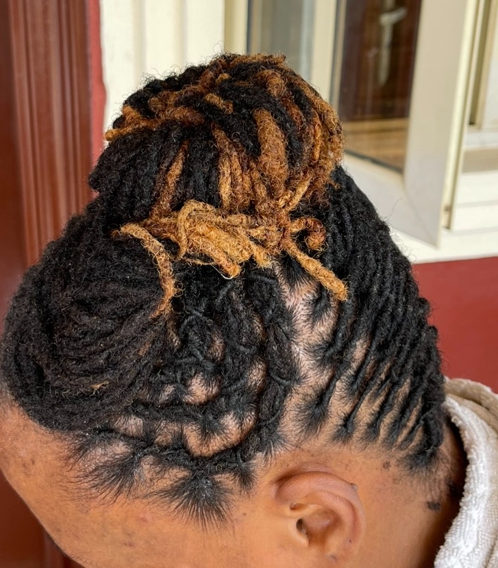 Sculpted Loc Updo